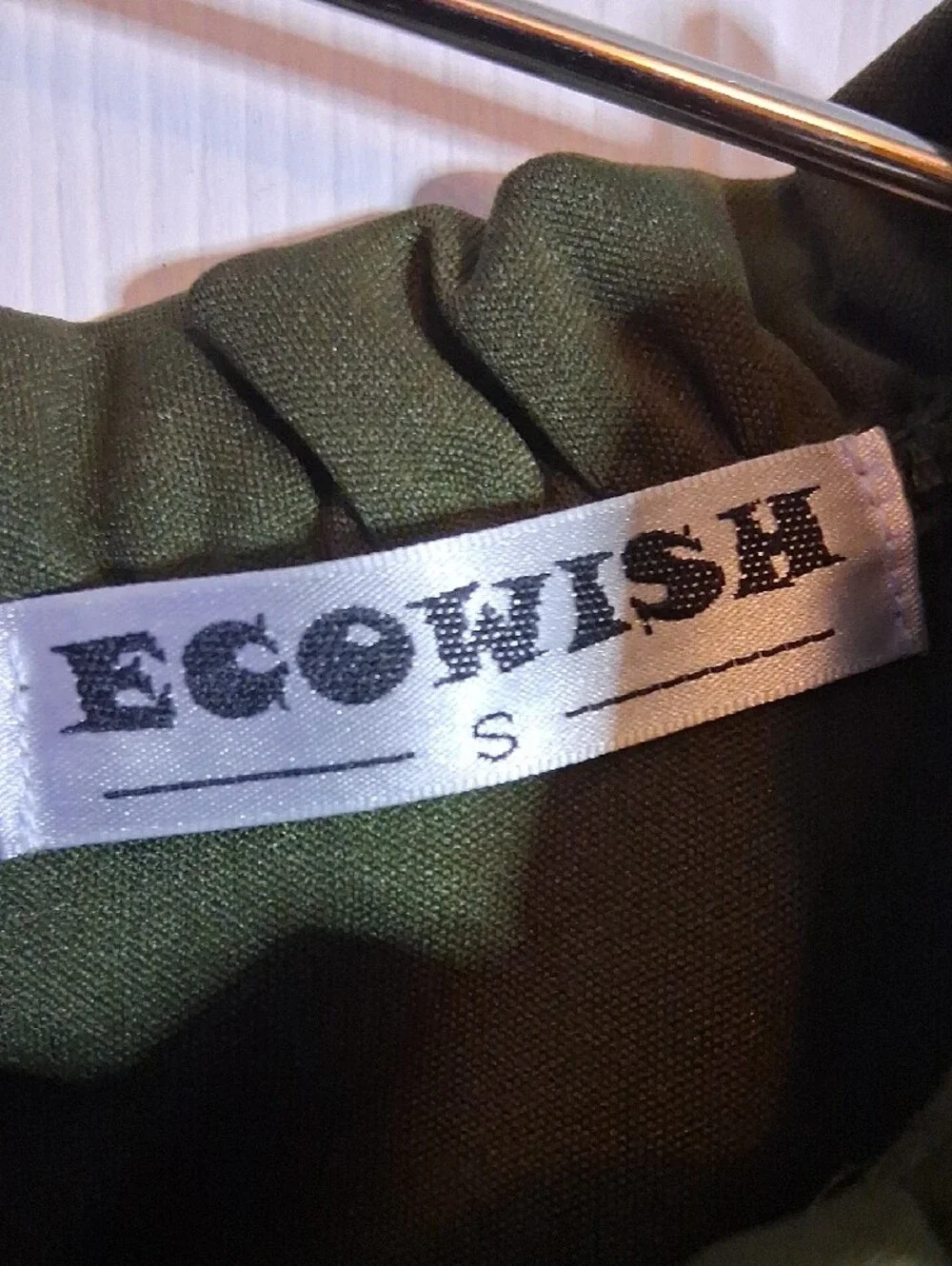 Ecowish Olive Ruffle Sleeve Wide-Leg Jumpsuit